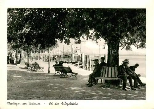 AK / Ansichtskarte ueberlingen_Bodensee Bei der Anlegebruecke ueberlingen Bodensee