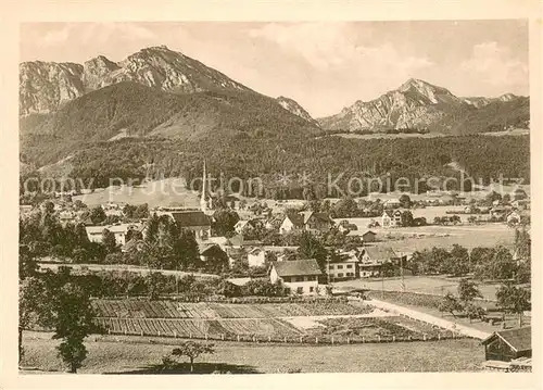 AK / Ansichtskarte Bergen_Chiemgau Gasthof Pension Zum Hochfelln Panorama Bergen Chiemgau