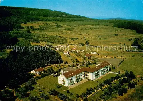 AK / Ansichtskarte Holzhausen_Burbach Familien Ferienheim des Blauen Kreuzes Fliegeraufnahme Holzhausen Burbach