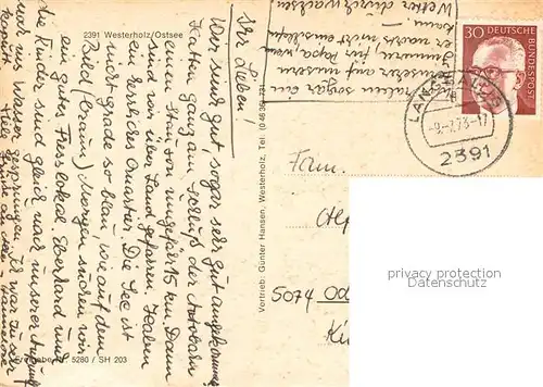 AK / Ansichtskarte Westerholz_Langballig Fliegeraufnahme Westerholz_Langballig