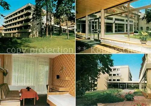 AK / Ansichtskarte Bad_Orb Spessart Klinik Reha und Kurzentrum Zimmer Teilansichten Bad_Orb