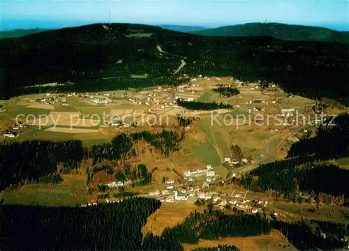 AK / Ansichtskarte Fleckl_Oberwarmensteinach Fliegeraufnahme mit Ochsenkopf und Schneeberg 