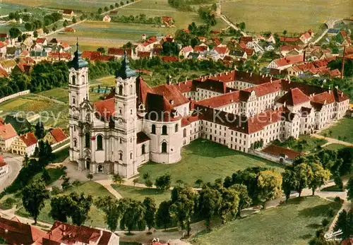 AK / Ansichtskarte Ottobeuren Benediktinerabtei Fliegeraufnahme Ottobeuren