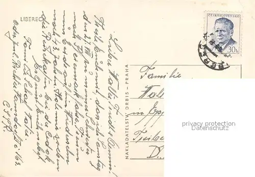 AK / Ansichtskarte Liberec Fliegeraufnahme Liberec