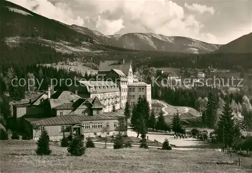 AK / Ansichtskarte Spindleruv_Mlyn_Spindlermuehle Vojenska zotavovna v Bedrichove Krkonose Ferienhotel im Riesengebirge Spindleruv_Mlyn