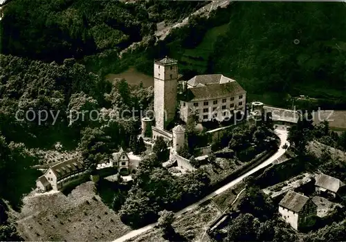 AK / Ansichtskarte Hassmersheim Burg Guttenberg 12. Jhdt. Fliegeraufnahme Hassmersheim