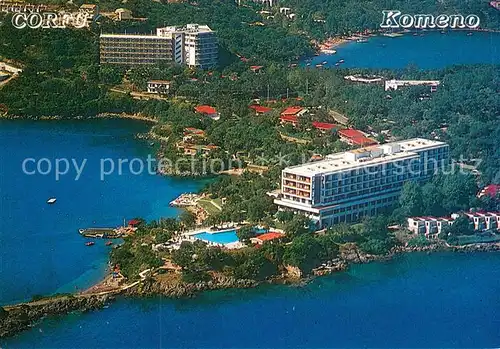 AK / Ansichtskarte Corfu_Korfu Hotel Comeno Fliegeraufnahme Corfu Korfu