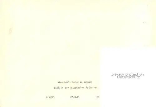 AK / Ansichtskarte Leipzig Auerbach Keller Historischer Fasskeller Leipzig