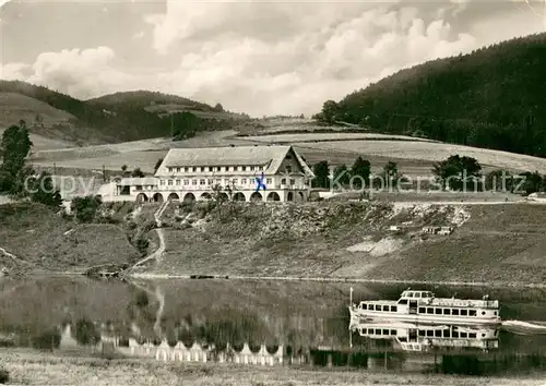 AK / Ansichtskarte Slapske_Jezero Hotel Permon Faehre Slapske_Jezero