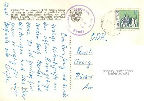 AK / Ansichtskarte Krkonose Petrova bouda Krkonose