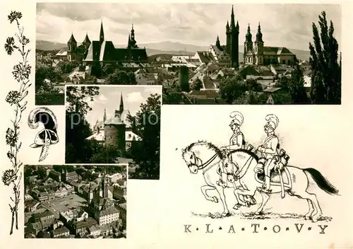 AK / Ansichtskarte Klatovy Starobyle kralovske mesto Vojenskou posadkou zdebyvali dragouni V Klatovechu dragounu Tomas Fanfule z Mirotic Klatovy