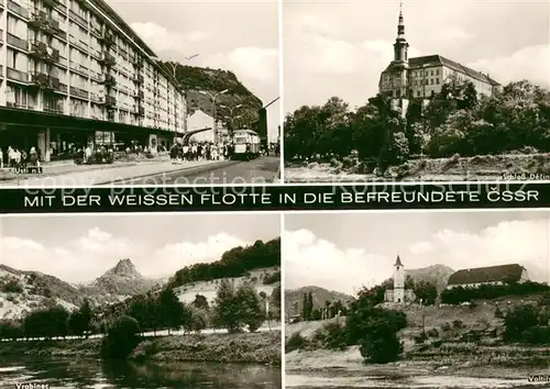 AK / Ansichtskarte Usti_nad_Labem Schloss Decin Vrobinec Voltire Usti_nad_Labem