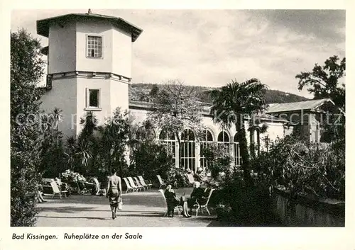 AK / Ansichtskarte Bad_Kissingen Ruheplaetze an der Saale Bad_Kissingen