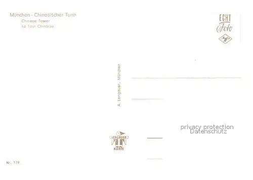 AK / Ansichtskarte Muenchen Chinesischer Turm Muenchen