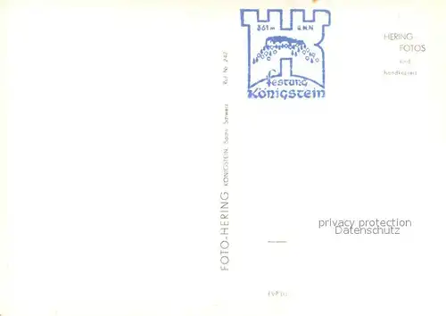 AK / Ansichtskarte Koenigstein_Saechsische_Schweiz Festung Koenigstein Koenigstein_Saechsische