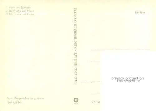 AK / Ansichtskarte Ilfeld_Suedharz Gaststaette zur Krone Gaststaette zur Linde Ilfeld Suedharz