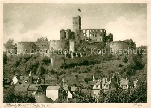 AK / Ansichtskarte Koenigstein_Taunus Schloss Ruine Koenigstein_Taunus