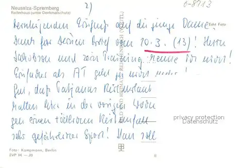 AK / Ansichtskarte Neusalza Spremberg Reiterhaus  Neusalza Spremberg