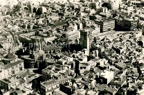 AK / Ansichtskarte Valencia_Valenciana Catedral y Miguelete Vista aerea Valencia_Valenciana