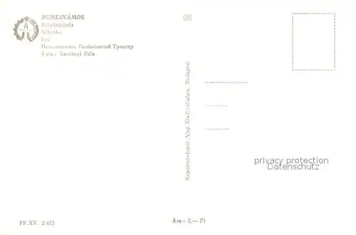 AK / Ansichtskarte Nemesvamos Schenke Nemesvamos