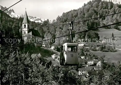 AK / Ansichtskarte Duerrnberg_Hallein Salzbergbahn zum Salzbergwerk Ortsansicht mit Kirche Alpen Duerrnberg_Hallein