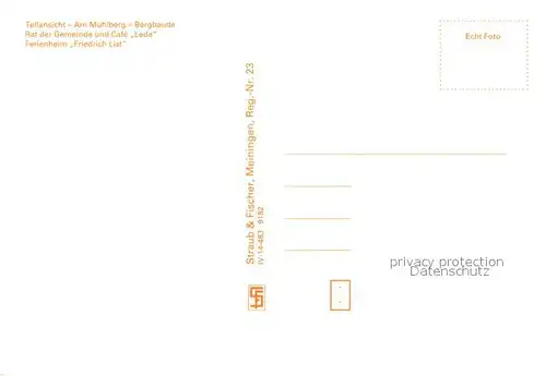 AK / Ansichtskarte Hinternah Panorama Bergbaude am Muehlberg Rat der Gemeinde Cafe Ferienheim Friedrich List Hinternah