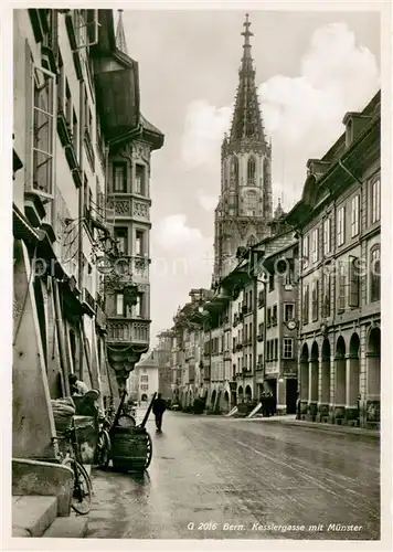AK / Ansichtskarte Bern_BE Kesslergasse mit Muenster Bern_BE