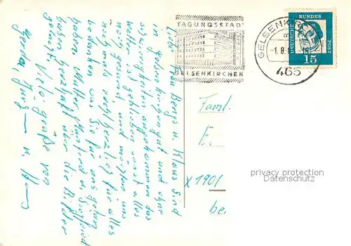 AK / Ansichtskarte Buer_Gelsenkirchen St. Urbanuskirche Schloss Berge Berger See Rathaus Staedtische Buehnen Huettenwerk Giesserei Buer Gelsenkirchen