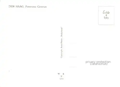 AK / Ansichtskarte Den_Haag Panorama Centrum luchtopname Den_Haag