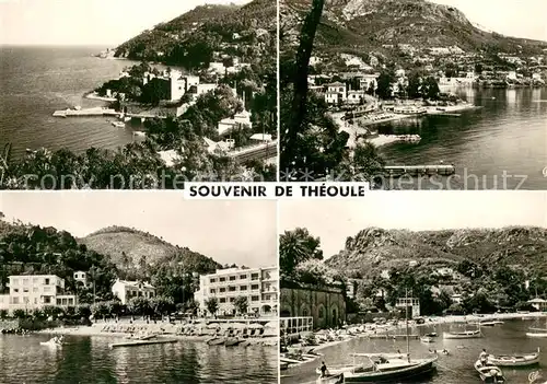 AK / Ansichtskarte Theoule sur Mer Vue generale vers la Grotte de Gardanne et la Plage Theoule sur Mer