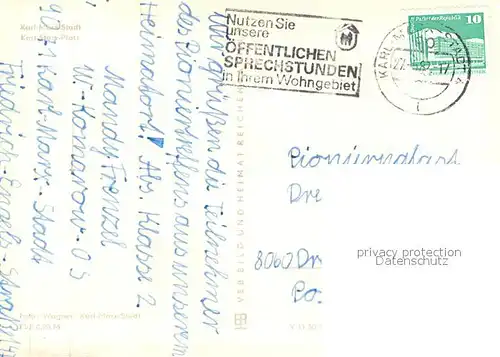 AK / Ansichtskarte Karl Marx Stadt Stadthalle Karl Marx Stadt