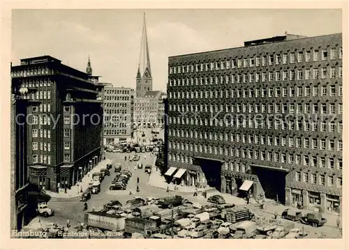 AK / Ansichtskarte Hamburg Hochhaeuser mit Kirche Hamburg