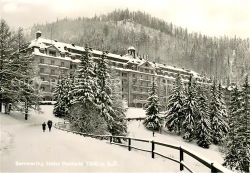 AK / Ansichtskarte Semmering_Niederoesterreich Hotel Panhans Semmering