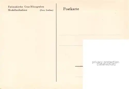 AK / Ansichtskarte Muenzgraben Fatimakirche Modell Muenzgraben