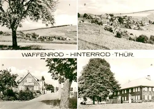 AK / Ansichtskarte Hinterrod_Waffenrod Panorama Parkcafe Gaststaette Zum kalten Hasen Hinterrod Waffenrod