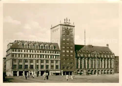 AK / Ansichtskarte Leipzig Hochhaus am Karl Marx Platz Leipzig