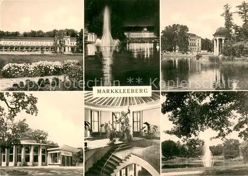 AK / Ansichtskarte Markkleeberg HO Parkgasttaette Park Wasserspiele Pavillon Markkleeberg
