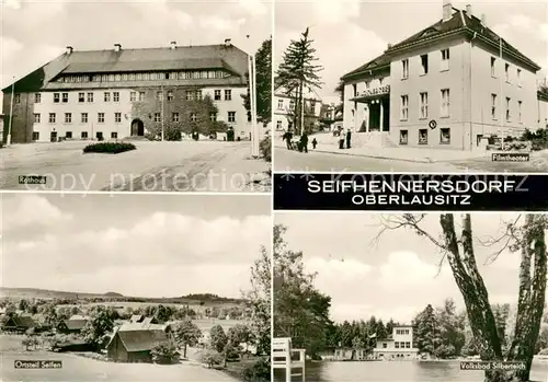 AK / Ansichtskarte Seifhennersdorf Rathaus Filmtheater OT Seiffen Volksbad Silberteich Seifhennersdorf