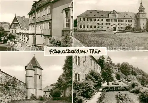 AK / Ansichtskarte Schmalkalden Gaststaette Zur Wilhelmsburg Schloss Parkanlagen Schmalkalden