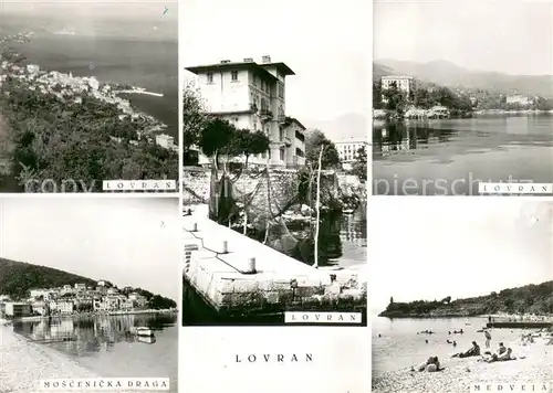 Lovran Partie am Hafen Moscenicka Draga Medveja Strand Lovran