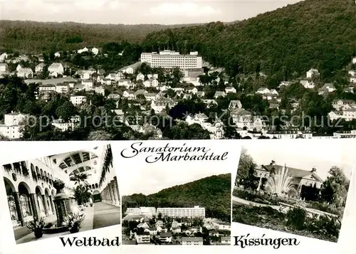 Bad_Kissingen Panorama Kurort mit Sanatorium Marbachtal Bad_Kissingen