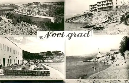 Novigrad Panorama Kuestenstadt Hotel Restaurant Badestrand Novigrad