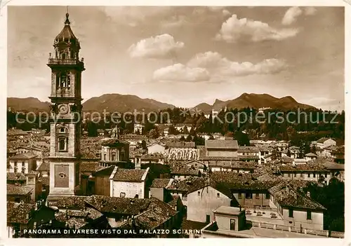 Varese Panorama visto dal Palazzo Sciarini Varese