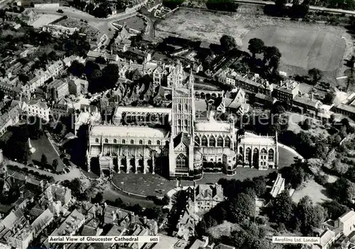 Gloucester Cathedral aerial view Gloucester