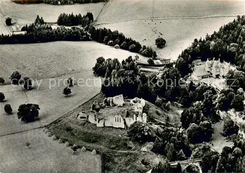 Kildrummy Castle from the air 