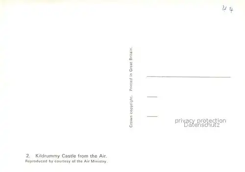 Kildrummy Castle from the air 