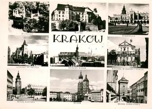Krakow_Krakau Sehenswuerdigkeiten der Stadt Krakow Krakau