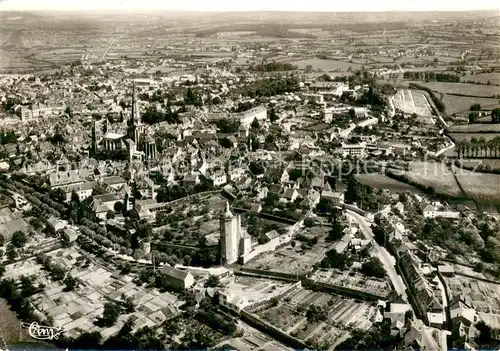 Autun Faubourg Saint Blaise vue aerienne Autun