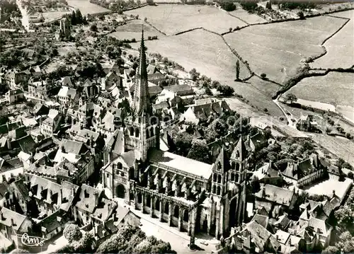 Autun Vue aerienne sur la cathedrale Autun