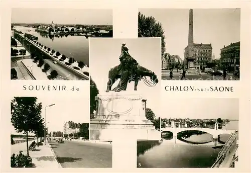 Chalon sur Saone Quais de la Saone Quartier Saint Laurent Hopital Place de l Obelisque Quai Gambetta Monument de la Defense Pont Saint Laurent Chalon sur Saone